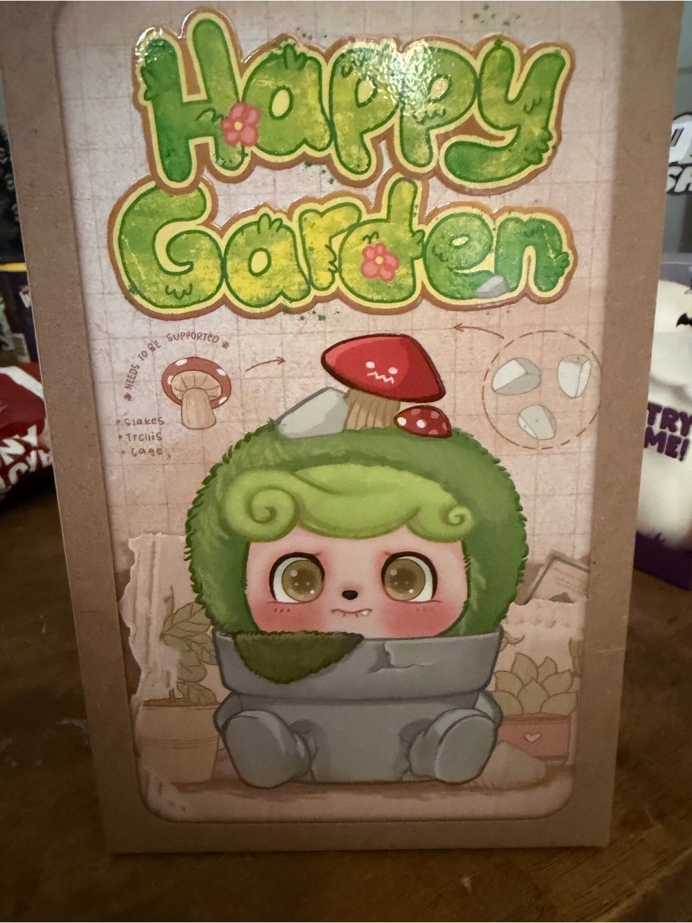 Happy Garden Green Plush Character